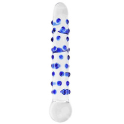 Spectrum Nubby Textured Glass Dildo | Clear | from Loving Joy -  - [price]