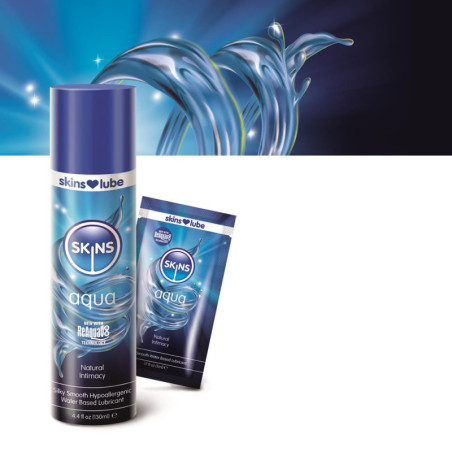 Skins Aqua Water Based Lubricant | 4.4fl.oz/130mls or 8.5fl.oz/250mls -  - [price]