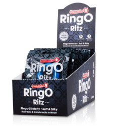 RingO Ritz Love Ring | Reg or XL | Black, Blue or Red | from Screaming O -  - [price]