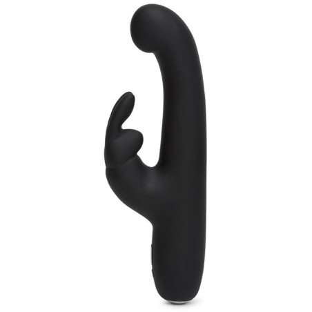 Slimline G-Spot USB Rechargeable Rabbit Vibrator – Black – by Happy Rabbit -  - [price]