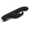 Slimline G-Spot USB Rechargeable Rabbit Vibrator – Black – by Happy Rabbit -  - [price]