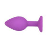 Jewelled Silicone Butt Plug | Purple | S, M or L | from Loving Joy -  - [price]