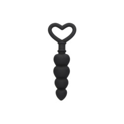 Silicone Anal Love Beads | Black | from Ouch -  - [price]