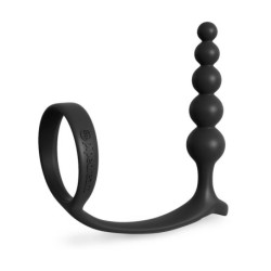 Ass-gasm Cockring with Anal Beads | Black| from Anal Fantasy Collection -  - [price]