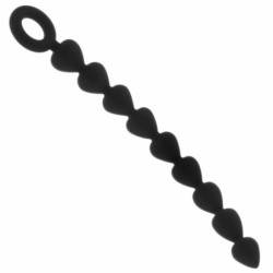 Silicone Anal Beads | Black | 9.75 Inches/22.86cm |from S(ex) & Mischief -  - [price]