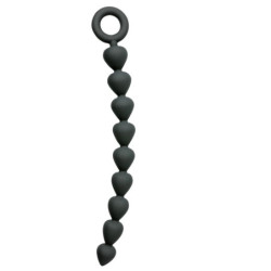 Silicone Anal Beads | Black | 9.75 Inches/22.86cm |from S(ex) & Mischief -  - [price]