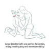 Quickie Ankle or Wrist Cuffs | Medium or Large | Black or Red | For Bondage Play -  - [price]