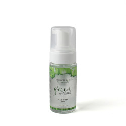 Green Tea Tree Oil Foaming Organic Sex Toy Cleaner | 3.4oz/100ml | from Intimate Earth -  - [price]