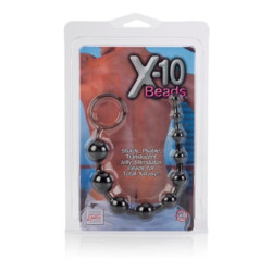 X-10 Graduated Anal Beads | Black or Pink | 11"/28cm -  - [price]
