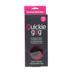 Quickie Ball Gag | Medium or Large Ball | Black or Red -  - [price]