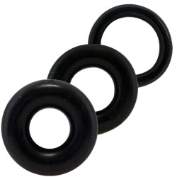 RingO’s x 3 Love Rings | Clear or Black | from Screaming O -  - [price]