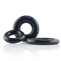 RingO’s x 3 Love Rings | Clear or Black | from Screaming O -  - [price]
