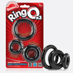 RingO’s x 3 Love Rings | Clear or Black | from Screaming O -  - [price]