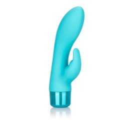 'Eden' Waterproof Silicone Rabbit Vibrator | Blue | from CalExotics -  - [price]