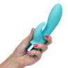 'Eden' Waterproof Silicone Rabbit Vibrator | Blue | from CalExotics -  - [price]