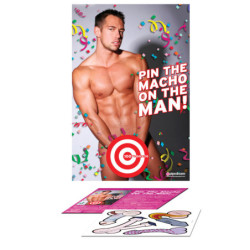 Pin The Macho On The Man Adults Party Game -  - [price]