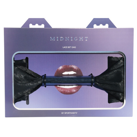 Lace Bit Bondage Gag | from Sportsheets Midnight Range -  - [price]