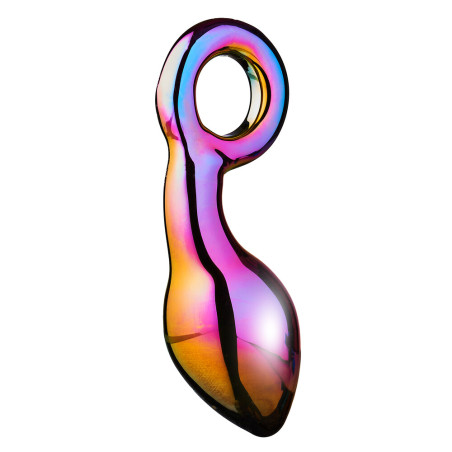 Chunky Glamour Glass Anal Ring Plug | Multicoloured | from Dreams Toys -  - [price]