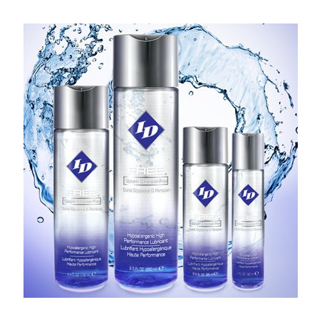 'Free' Hypoallergenic Water Based Lube | 1fl.oz/30mls - 8.5fl.oz/250mls | from ID Lube -  - [price]