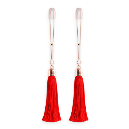 Bound Nipple Clamps with Red Tassel -  - [price]