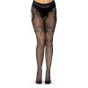 Suspender Tight with Duchess Lace Top Accent | Black | from Leg Avenue - UK 8 to 14