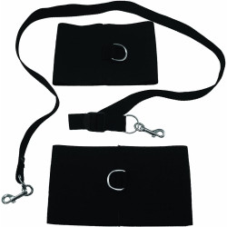 Elastabind Ankle & Wrist 3 Pc Tether Bondage Kit | Black | From Sex & Mischief