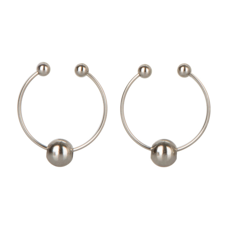 Nipple Play Jewellery with Ball Accents | Non Piercing | Silver or Gold Nipple Play Jewellery with Ball Accents | Non Piercing | Silver or Gold