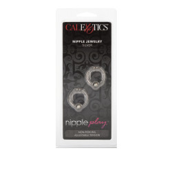 Nipple Play Jewellery with Ball Accents | Non Piercing  | Silver or Gold