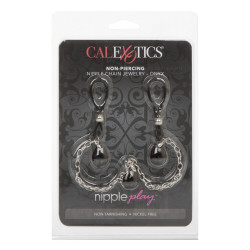 Nipple Jewellery | Non Piercing | Play Chain | Onyx or Crystal
