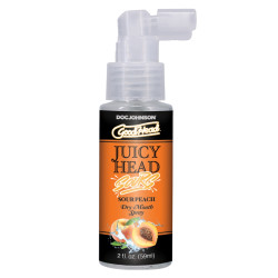 Good Head Juicy Head Dry Throat Spray | Sour | Apple, Cherry, Peach, Raspberry or Watermelon Flavours | 2fl.oz/59mls