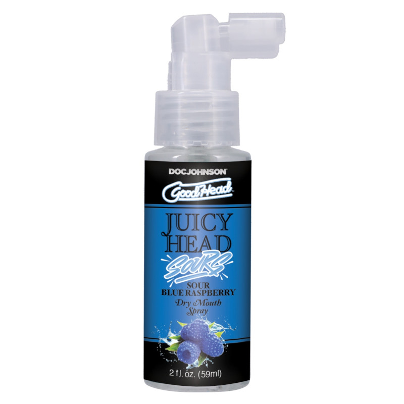 Good Head Juicy Head Dry Throat Spray | Sour | Apple, Cherry, Peach, Raspberry or Watermelon Flavours | 2fl.oz/59mls