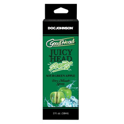 Good Head Juicy Head Dry Throat Spray | Sour | Apple, Cherry, Peach, Raspberry or Watermelon Flavours | 2fl.oz/59mls