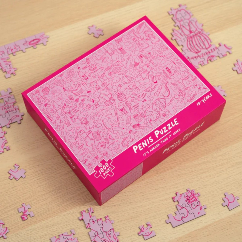 Penis Puzzle | 1000 Pieces | It's Harder Than It Looks | 18+ | from BubbleGum Stuff Penis Puzzle | 1000 Pieces | It's Harder Than It Looks | 18+ | from BubbleGum Stuff