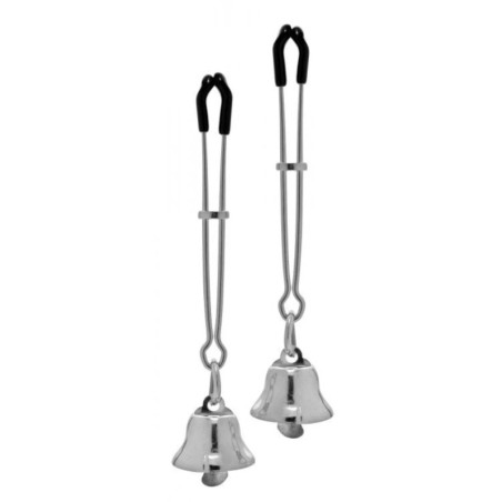 Chimera | Nipple Clamps With Bells | Silver | from Master Series