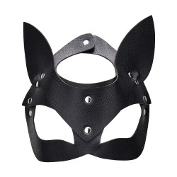 Kitty Cat Face Mask | Black, Red or Pink | from Bound to Play