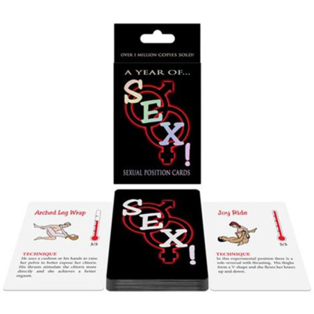 A Year of SEX! Adult Sex Positioning Card Game -  - [price]