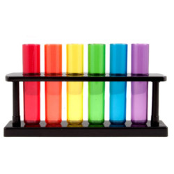 6 Test Tube Shooters Shot Glass in Rack | Fill With Your Favorite Drink -  - [price]