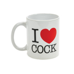 'I Love Cock' Adult Naughty Novelty Mug | White -  - [price]